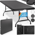 Casaria, Buffettisch Schwarz Kunststoff 183x76cm klappbar
