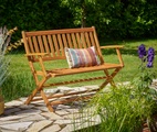 Casaria Gartenbank Eukalyptusholz FSC®-zertifiziert 120x55x90cm klappbar