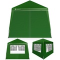 Casaria, Faltpavillon Capri Grün 3x3m inkl. 4 Seitenwänden