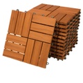 Deuba®, Deuba Holzfliese Akazie Mosaik 11er-Set 30x30cm