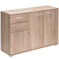 Casaria Sideboard Kommode eiche mit 3 Türen und 2 Schubladen