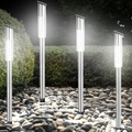 Deuba®, Deuba LED Solarleuchte 4er-Set mit Dämmerungssensor