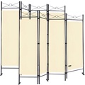Deuba®, Deuba 2x Paravent Raumteiler creme/weiß