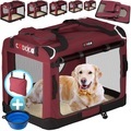 Hundetransportbox Dunkelrot XXL 92x64x64cm