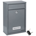 Deuba Briefkasten Silber 32x22x9cm