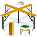 Casaria Stehtisch Quattro 241x241x104cm mit Sonnenschirmhalterung