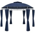 Casaria Pavillon Toscana Blau Ø3,5m UV-Schutz 50+