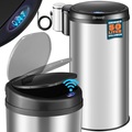 Sensor Mülleimer Silber Edelstahl 50 Liter