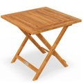 Casaria Gartentisch geöltes Akazienholz 46x46cm klappbar