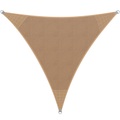Detex Sonnensegel HDPE Dreieck Sand 5x5x5m