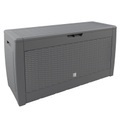 Deuba Auflagenbox Rato Grau 119x48x60cm