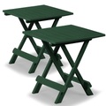 Progarden 2x Kunststofftisch Adige 45x43x50cm