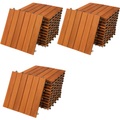Deuba®, Deuba Holzfliese Akazie 33er-Set 30x30cm