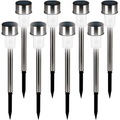 Deuba LED Solarleuchte 8er-Set Edelstahl 31cm
