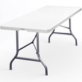 Casaria Buffettisch Weiß Kunststoff 183x76cm klappbar