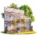 Deuba®, Deuba Alu Beistell-Gewächshaus 3,65m³ mit Fenster