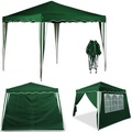 Faltpavillon Capri Grün 3x3m inkl. 2 Seitenwänden