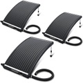 Monzana ®, Poolheizung Solar 3er-Set Anthrazit 110x69x14cm