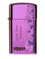 Zippo, Zippo Purple Rose Slim - Zippo Feuerzeuge