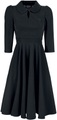 H&R London Glamorous Velvet Tea Dress Kleid schwarz