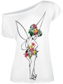 Peter Pan, Peter Pan Tinker Bell - Flower Power Girl-Shirt weiß