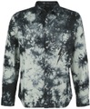 Rock Rebel by EMP Olivfarbenes Hemd mit Batikwaschung Hemd oliv