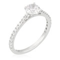Le Diamantaire, Ring Solitaire Royal - Weissgold - Diamanten 1 kt