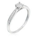 Le Diamantaire, Ring Solitaire Merveille Weissgold Diamant 0.03 Karat