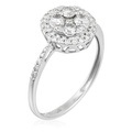 Le Diamantaire, Ring Pompadour - Weissgold Diamanten 0.74 kt