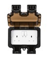 KnightsBridge Smart IP66 13A 2G Outdoor Socket