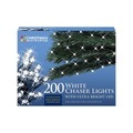 Christmas Workshop White Ultra Bright LED String Chaser Lights - 200 LED