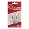 Christmas Workshop 2pc Flickering Candle Light Bulb
