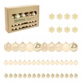 Christmas Workshop 50pk Shatterproof Baubles - Champagne