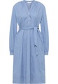 Blusenkleid in indigo unifarben