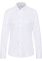 ETERNA LANGARM BLUSE MODERN CLASSIC COVER SHIRT TWILL WEISS UNIFARBEN