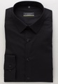 ETERNA LANGARM HEMD SUPER-SLIM STRETCH SCHWARZ UNIFARBEN