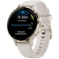 Garmin, GARMIN Venu 3S - GPS-Smartwatch (Elfenbein/Softgold)
