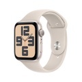 APPLE Watch SE (GPS) 44 mm - Smartwatch (M/L 160-210 mm, Fluorelastomer, Polarstern/Polarstern)