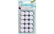 folia, Folia Klettpunkte Selbstklebend, Ø 20 mm Schwarz/Weiss