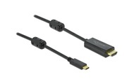 DeLOCK - Video- / Audiokabel - USB-C (M) bis HDMI (M) - 3 m - Schwarz - 4K Unterstützung, aktiv