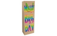Braun + Company Flaschentasche Rainbow Birthday 12 x 37 x 8 cm, Mehrfarbig