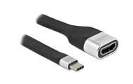 DeLOCK 86933 Videokabel-Adapter 0,14 m USB Typ-C HDMI Typ A (Standard) Schwarz, Silber