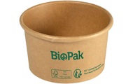BioPak, BioPak Salat-Schale Ronda 190 ml, Braun, 25 Stück