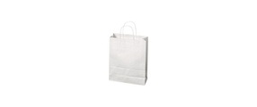 Brieger Papiertüte 24 x 11 x 31 cm, Weiss