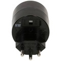 Max Hauri Reiseadapter Schuko ? T12 Schwarz Reise- Adapterstecker