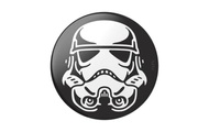 POPSOCKETS, POPSOCKETS Stormtrooper Handy Ständer Schwarz, Weiß