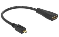 DeLock Micro-HDMI - HDMI Adapter, schwarz