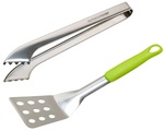 Outdoorchef Besteckset Starter - Grillzubehör (Grün/Silber)