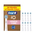 Oral-B iO FFU Sanfte Reinigung Aufsteckbürsten 8er Weiss