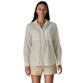 Patagonia Damen Lightweight Buttondown Bluse (Größe L, Weiß)